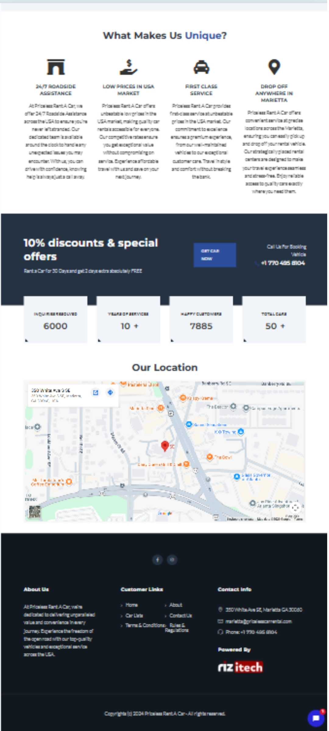 Priceless Rent A Car mobile screenshot 2